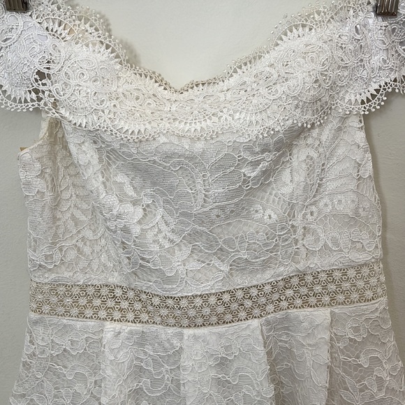 White Lace Dress , Lined, Size Small by Francesca’s - Picture 2 of 5